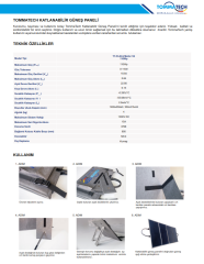 TommaTech Easy Life 110Wp Katlanabilir Güneş Paneli