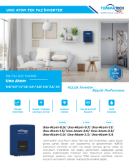 TommaTech Uno Atom 1.5kW Tek Faz İnverter