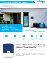 TommaTech Trio Atom K 10.0kW Üç Faz İnverter
