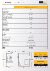 3Hp (2,2 kW) Solar Pompa Sürücüsü (Trifaze)