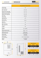 50Hp (37 kW) Solar Pompa Sürücüsü (Trifaze)