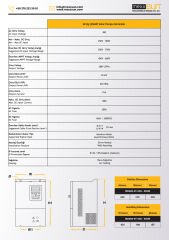 60Hp (45 kW) Solar Pompa Sürücüsü (Trifaze)