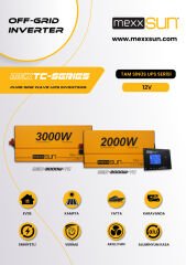 Tam Sinüs UPS (Remote Ekran) 12V 3000W