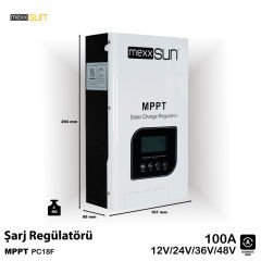 (PC18F) 100A MPPT 12/24/48V