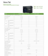 TommaTech 28kW Isı Pompası (Isıtma & Soğutma) Havuz Tipi