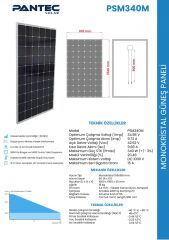 340W Monokristal Panel