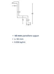 Panel sonlandırıcı 40mm (50 ad)