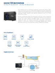 TommaTech 28kW Havuz Isı Pompası(TriFaze)
