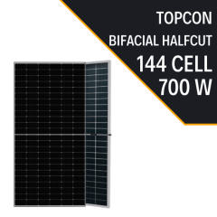 TOPCON BIFACIAL 700W HALF CUT  GÜNEŞ PANELİ