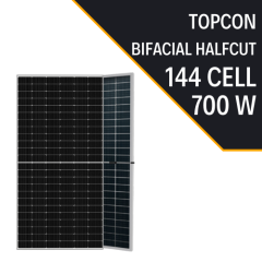 TOPCON BIFACIAL 700W HALF CUT  GÜNEŞ PANELİ