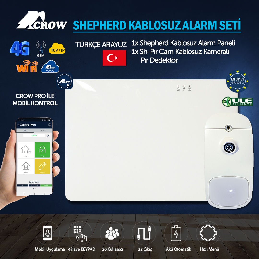 CROW SHEPHERD 64  PANEL+ PIRCAM DAHİL SET