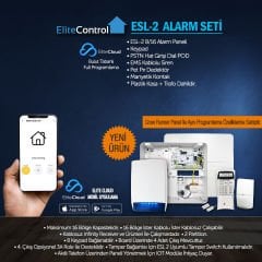 ESL-2 PANEL+HYBRID KEYPAD+PSTN +EMS SİREN+PIR+MC