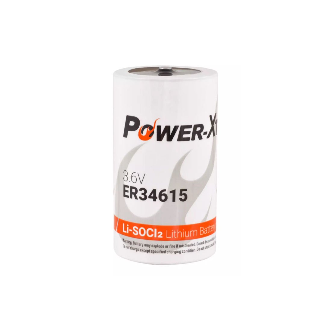 PowerXtra 3.6V ER34615 D Size Li-SOCI2 Lithium Pil