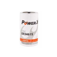 PowerXtra 3.6V ER34615 D Size Li-SOCI2 Lithium Pil