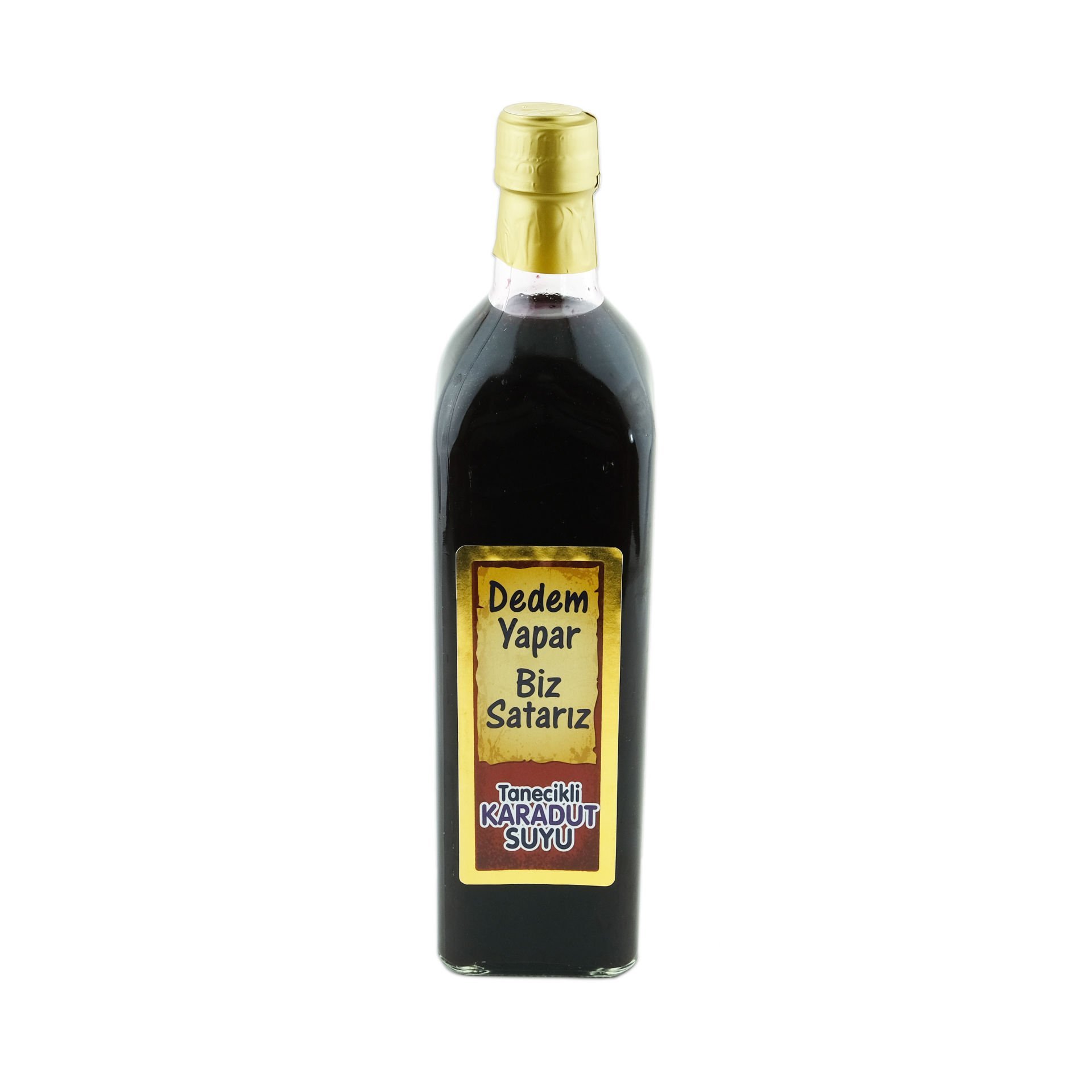 Doğal Karadut Suyu Maresca Koyu Renk Cam Şişe 1000 Ml.