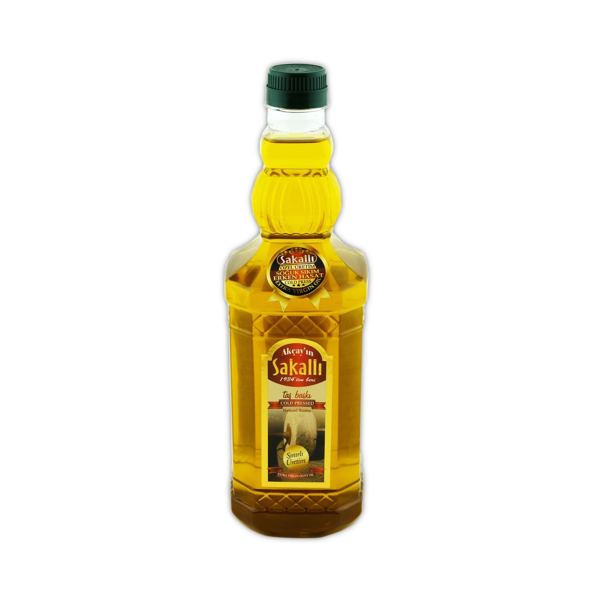 Soğuk Sıkım Erken Hasat Taş Baskı Zeytinyağı 1 Lt. Pet Şişe (2024 Yeni Hasat)