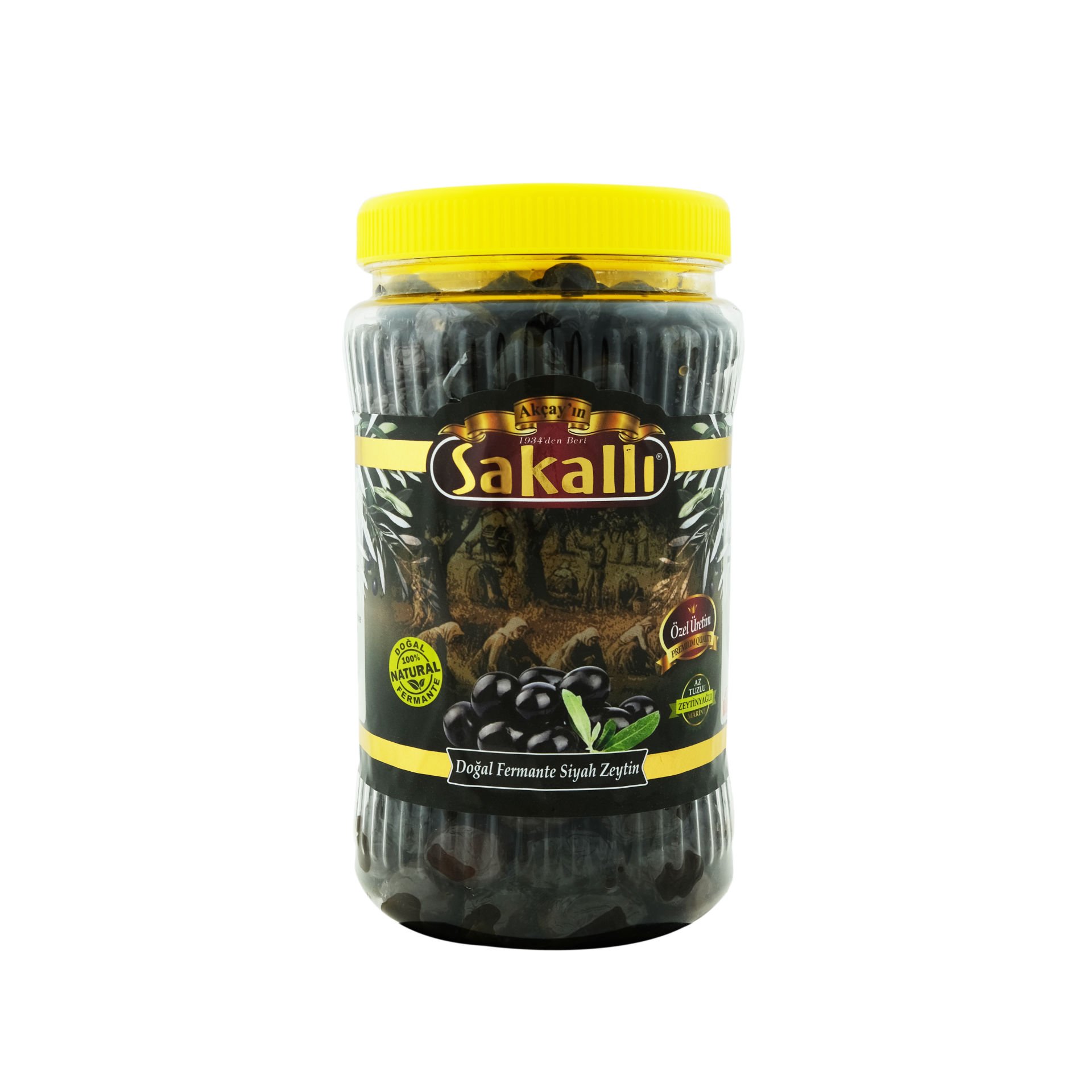 Gemlik Tipi Kuru Sele Siyah Zeytin Pet Ambalaj
