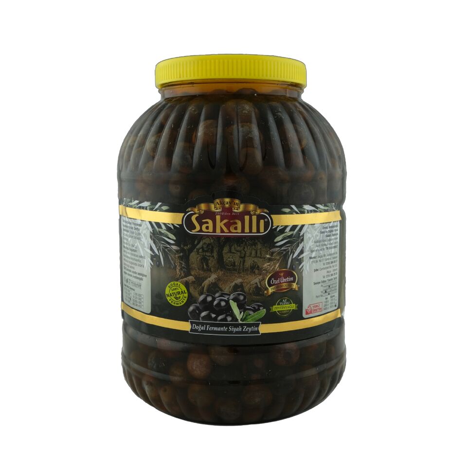 Edremit Tipi Akçay Güzeli Siyah Zeytin Pet Ambalaj 5 Kg
