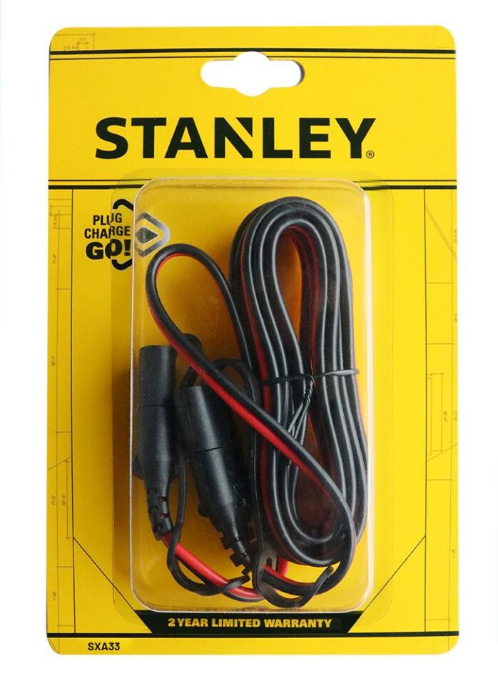 STANLEY SXA33 12V Akü Şarj Ara Uzatma Bağlantı Kablosu 3Metre