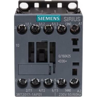 SIEMENS - 3RT2017-1AP01 Sirius Kontaktör 12A 230V AC 5kW