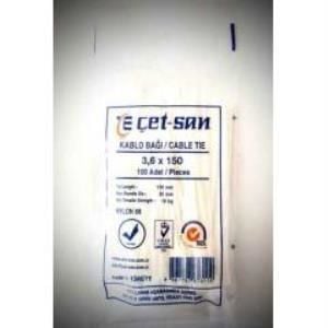 3.6 X 150 KABLO BAĞI BEYAZ