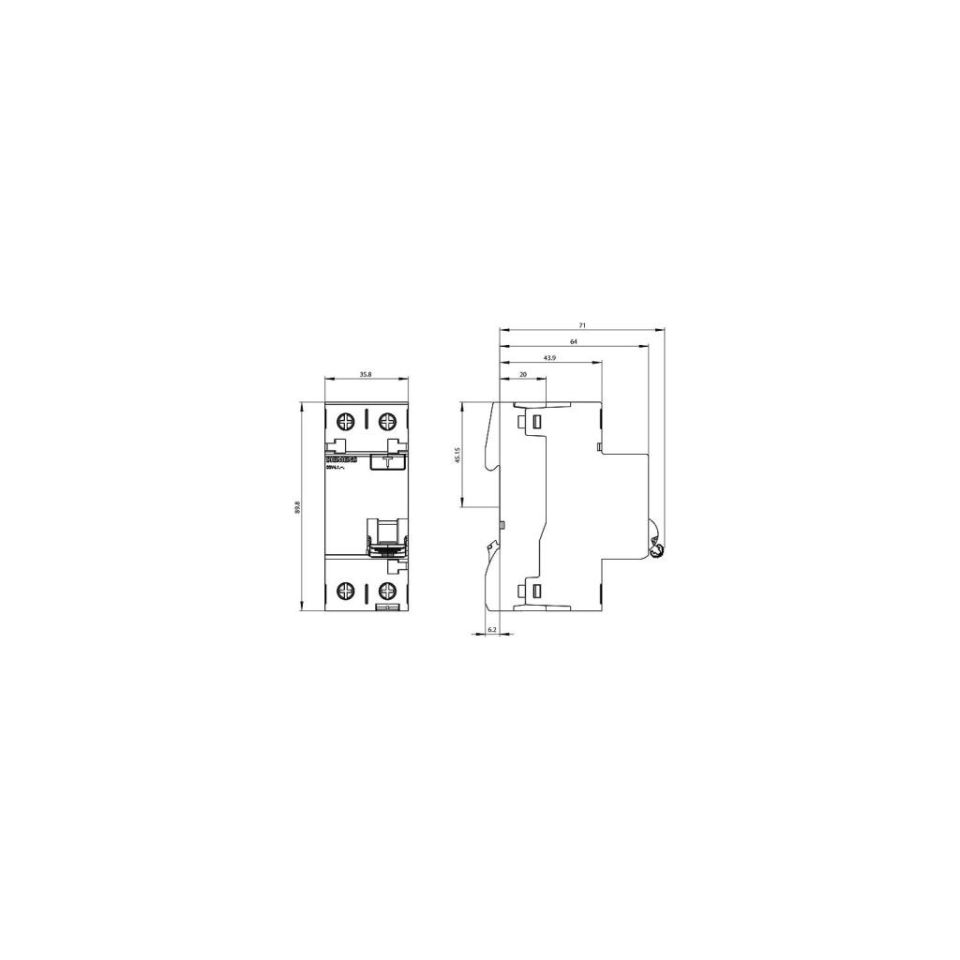 SIEMENS - 5SV5614-6 300mA 1X40A K.A.K Koruma Röl A Tip