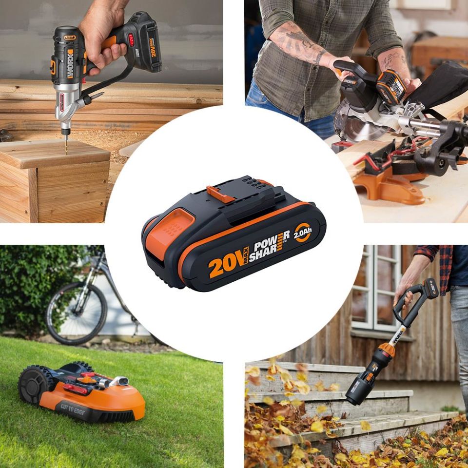 WORX WA3604 20Volt 4.0Ah PowerShare Li-ion Akü ve Akü Şarj Cihazı