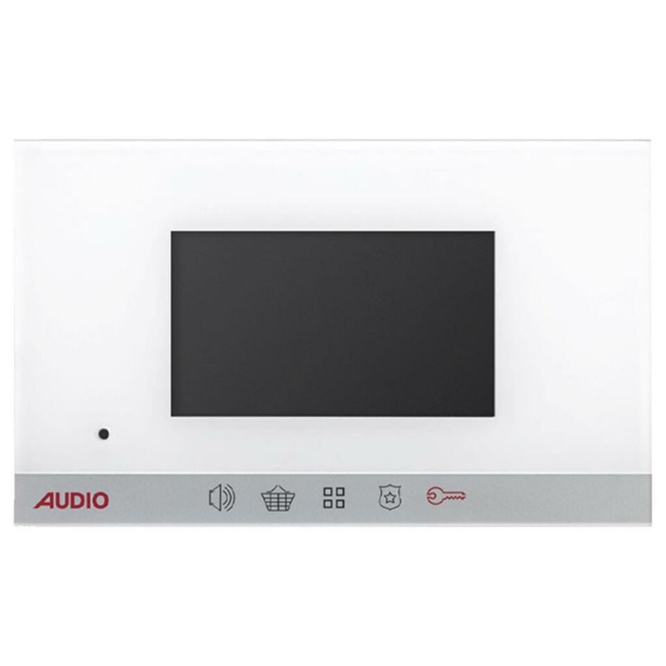 audıo 001184 4.3 inç dokunmatik görüntülü beyaz diafon şubesi