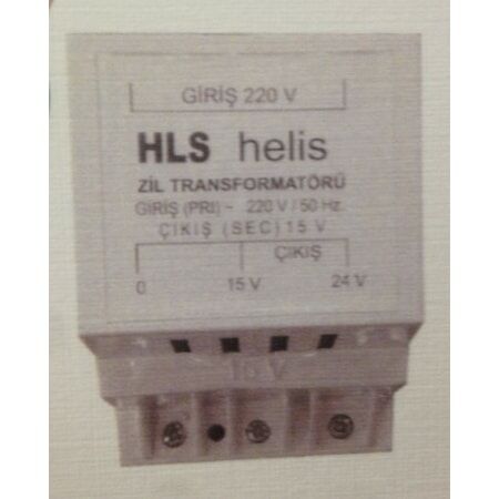 HELİS 15-24 VOLT ZİL TRAFOSU RAYLI TİP