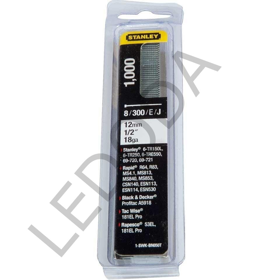 STANLEY 1-SWK-BN050T ZıMBA ÇIVISI 12 MM (1000 ADET)