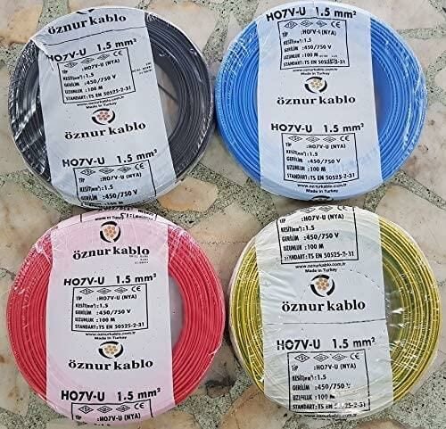 Öznur 1,5 Mm Nya Kablo - 100 Metre Kahverengi