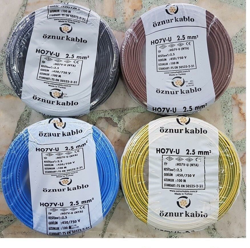 Öznur 2,5 Mm Nya Kablo - 100 Metre Kahverengi