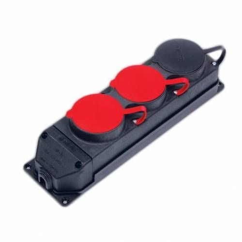 NE-AD 4011 KAUÇUKLU 3 LÜ GRUP PRİZ 2 AD. 3*25 A +1 AD. 1*16