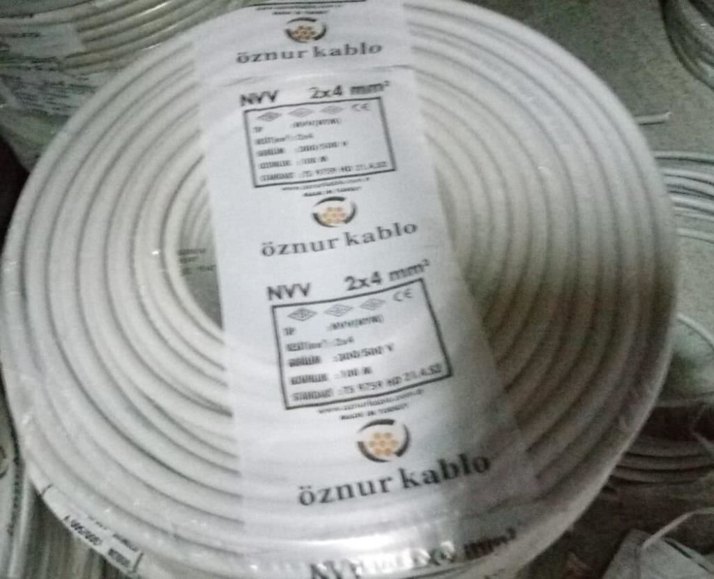 Öznur 2X4 NYM Antigron Tam Bakır TSE Kablo 100 METRE