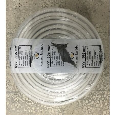Öznur 3x6 NYM Kablo Tam Bakır 100 METRE