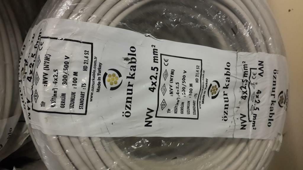ÖZNUR 4X2.5 NYM ANTİGRON KABLO 100 MT
