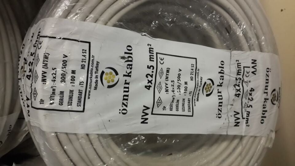 ÖZNUR 4X2.5 NYM ANTİGRON KABLO 100 MT