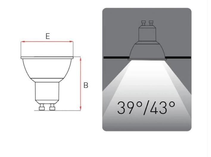 ODALIGHT KARE SİYAH CAMLI SPOT LED ARMATÜR BEYAZ IŞIK (ampul dahil)