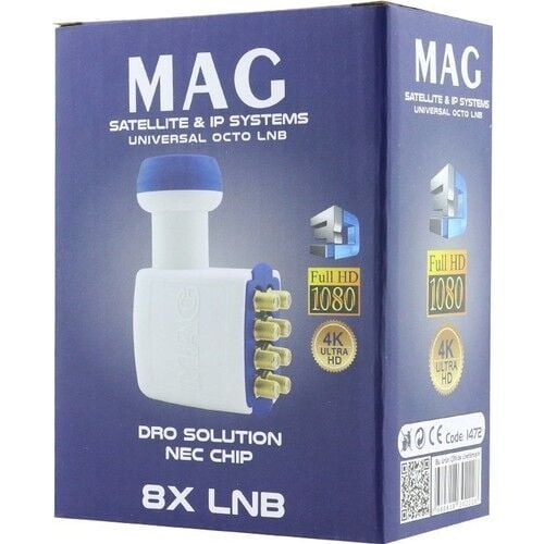 Mag Octo 8 Çıkışlı Full Hd Sekizli Lnb