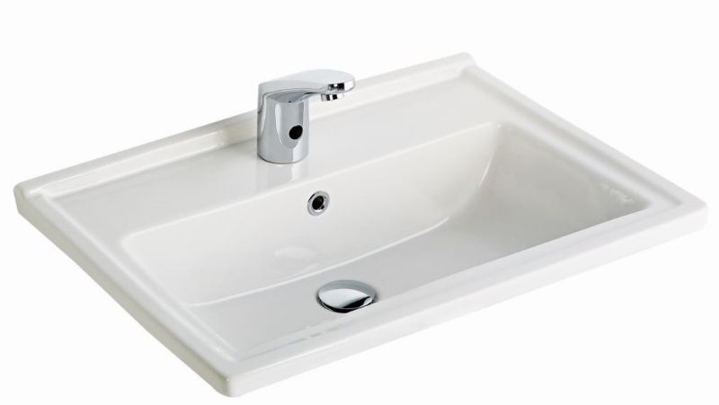 Sılva Kare Etajerli Tezgah Lavabo (65Cm.)