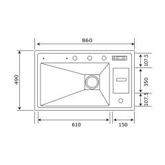 Crauf Lusso 1060 Füme Siyah