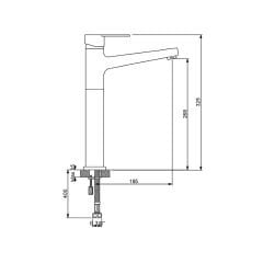 Newarc Domıno Çanak Tipi Lavabo Bataryası Siyah