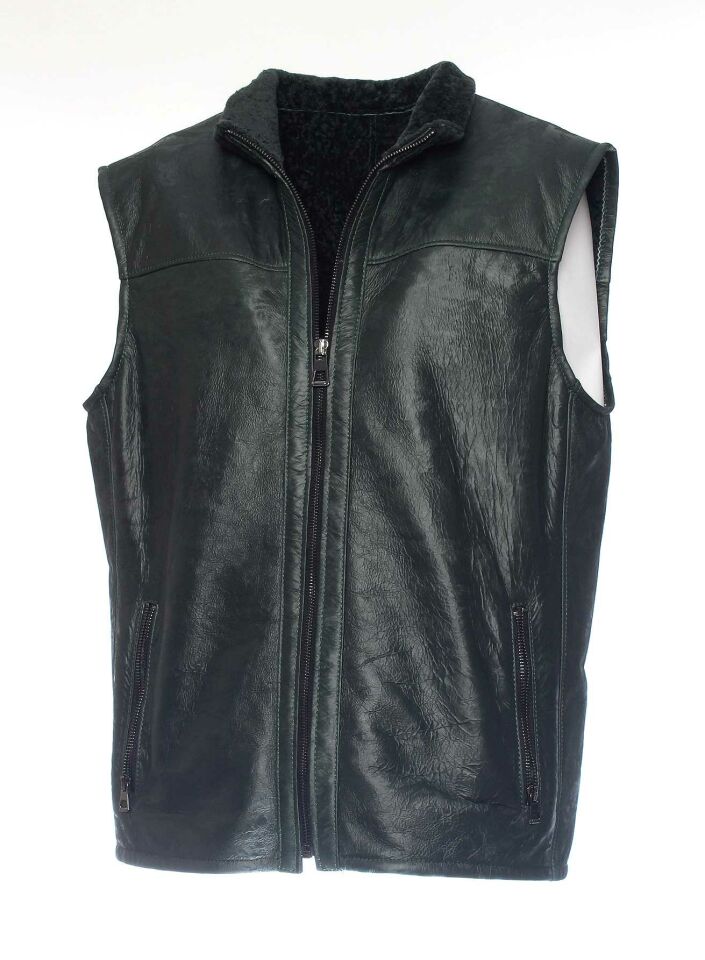 Obsidian Leather Vest