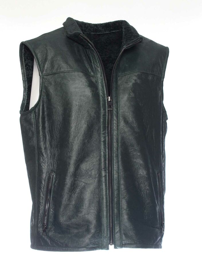 Obsidian Leather Vest