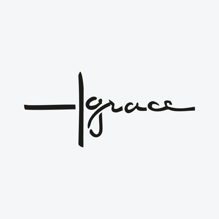 Minimal «Grace» Neşe Dövme Şablonu