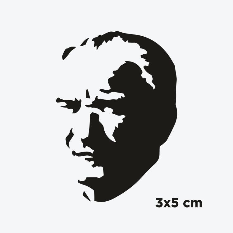 Mustafa Kemal Atatürk Portre Dövme Şablonu