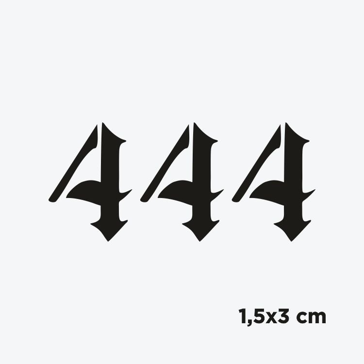 Melek Sayısı Gotik Font-444