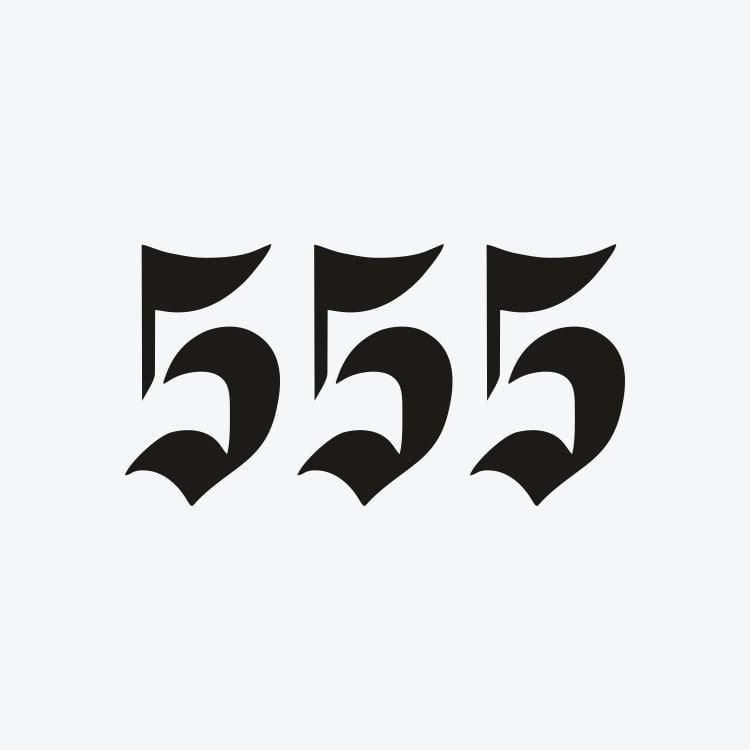 Melek Sayısı Gotik Font-555