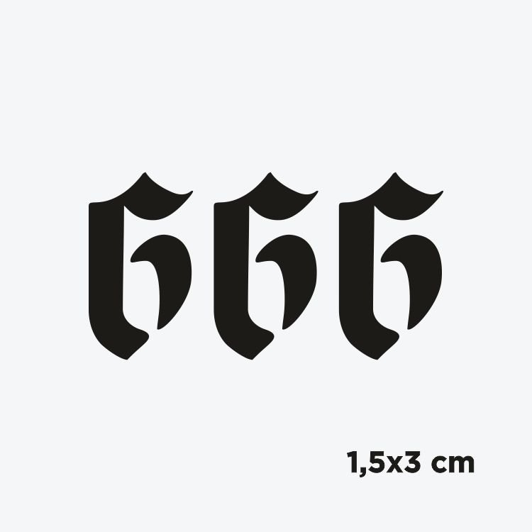 Melek Sayısı Gotik Font-666