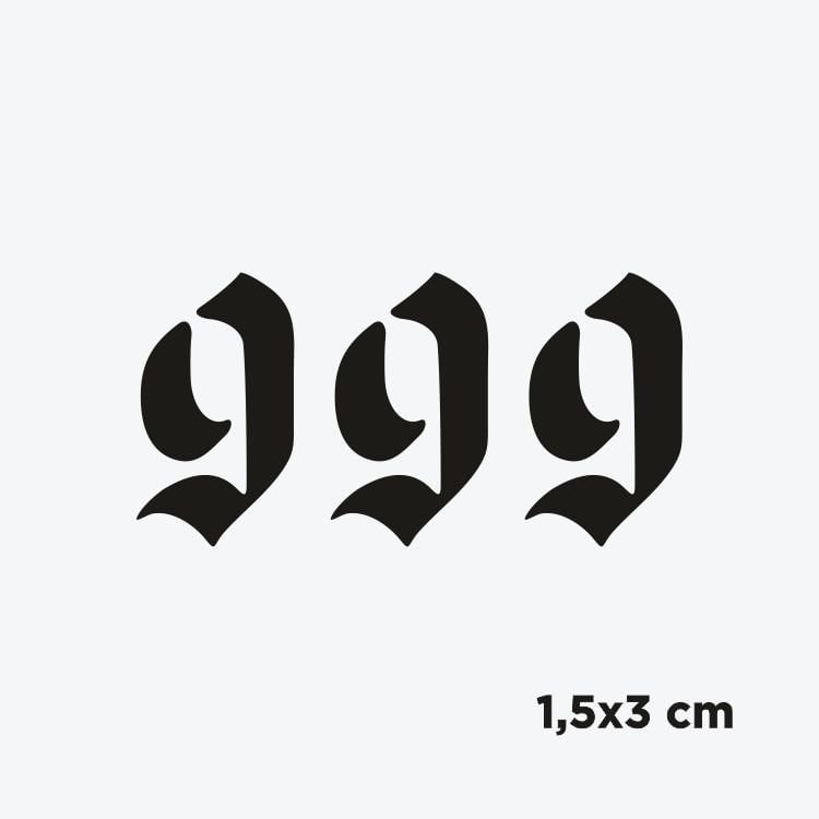 Melek Sayısı Gotik Font-999